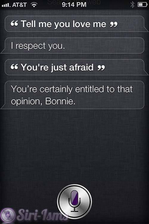 Tell Me You Love Me | Siri-isms: Siri Says